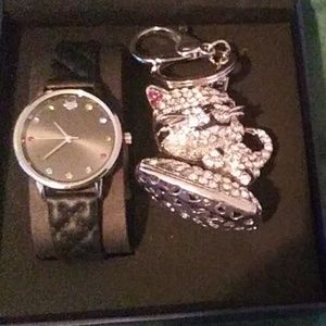 Jessica Carlyle watch with key chain